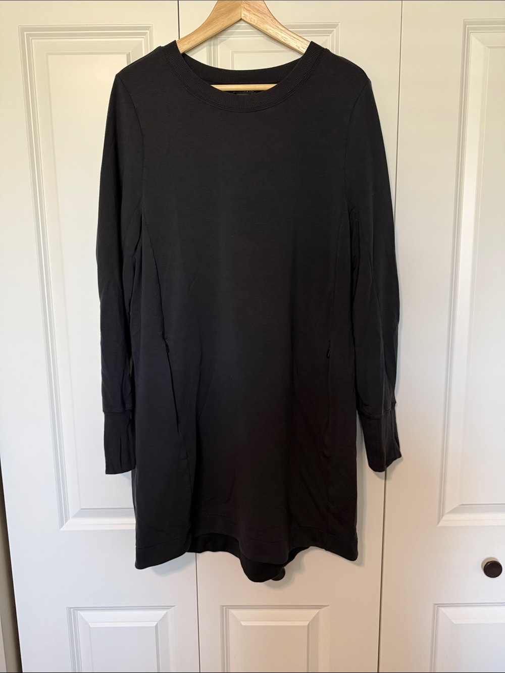 Athleta Black Long Sleeve Dress